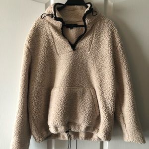 Cozy oversized Sherpa sweater